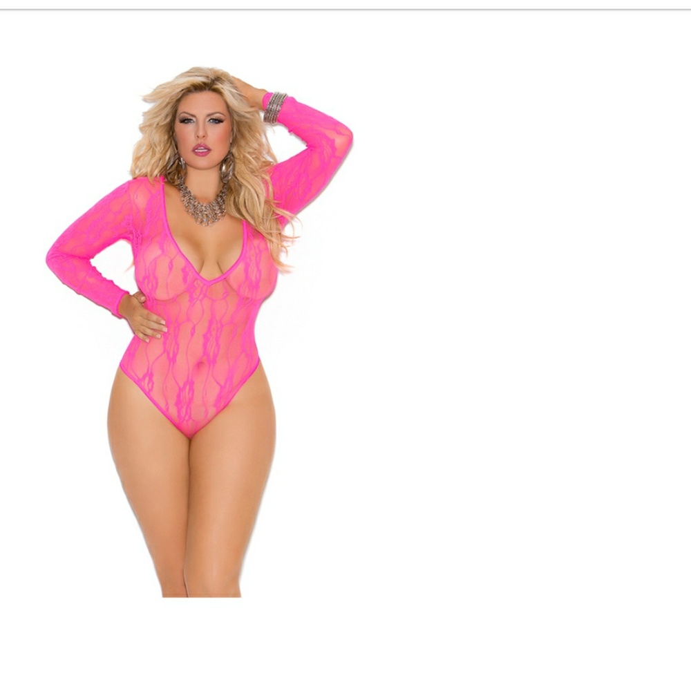 Deep V Lace Teddy